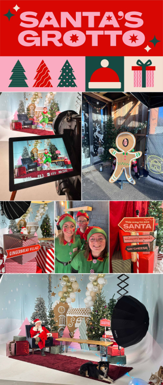 Santa's grotto at Flux studio