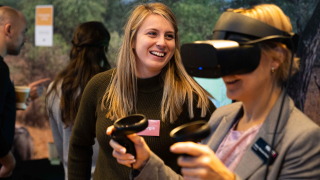 Fluid's First Event - Georgia & Guest testing VR